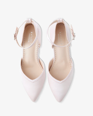 Satin Block Heels