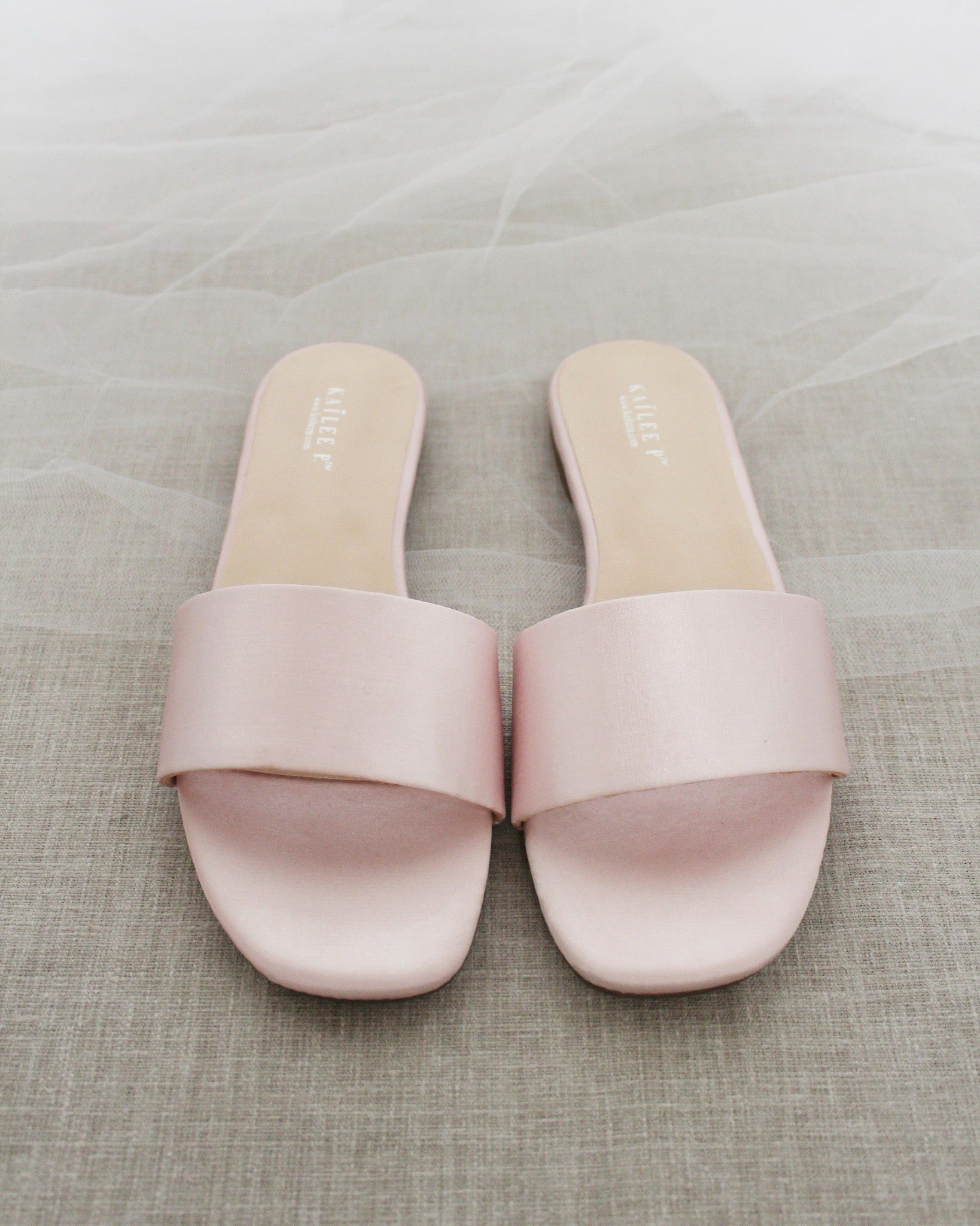 Pink slip on sandals 2025
