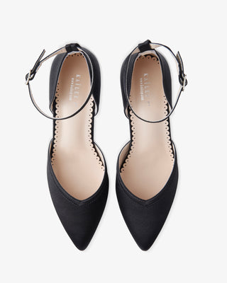 Satin Block Heels