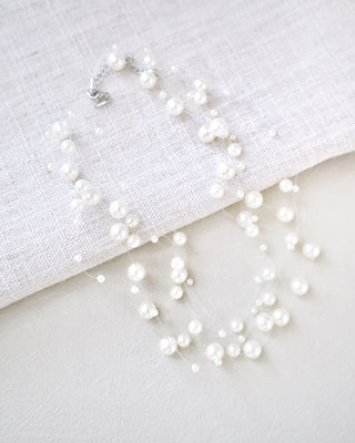 scattered pearl necklace