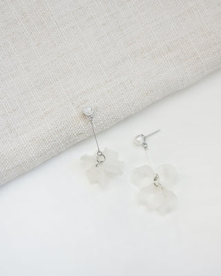 Frosted Petal Drop EarringJewelry