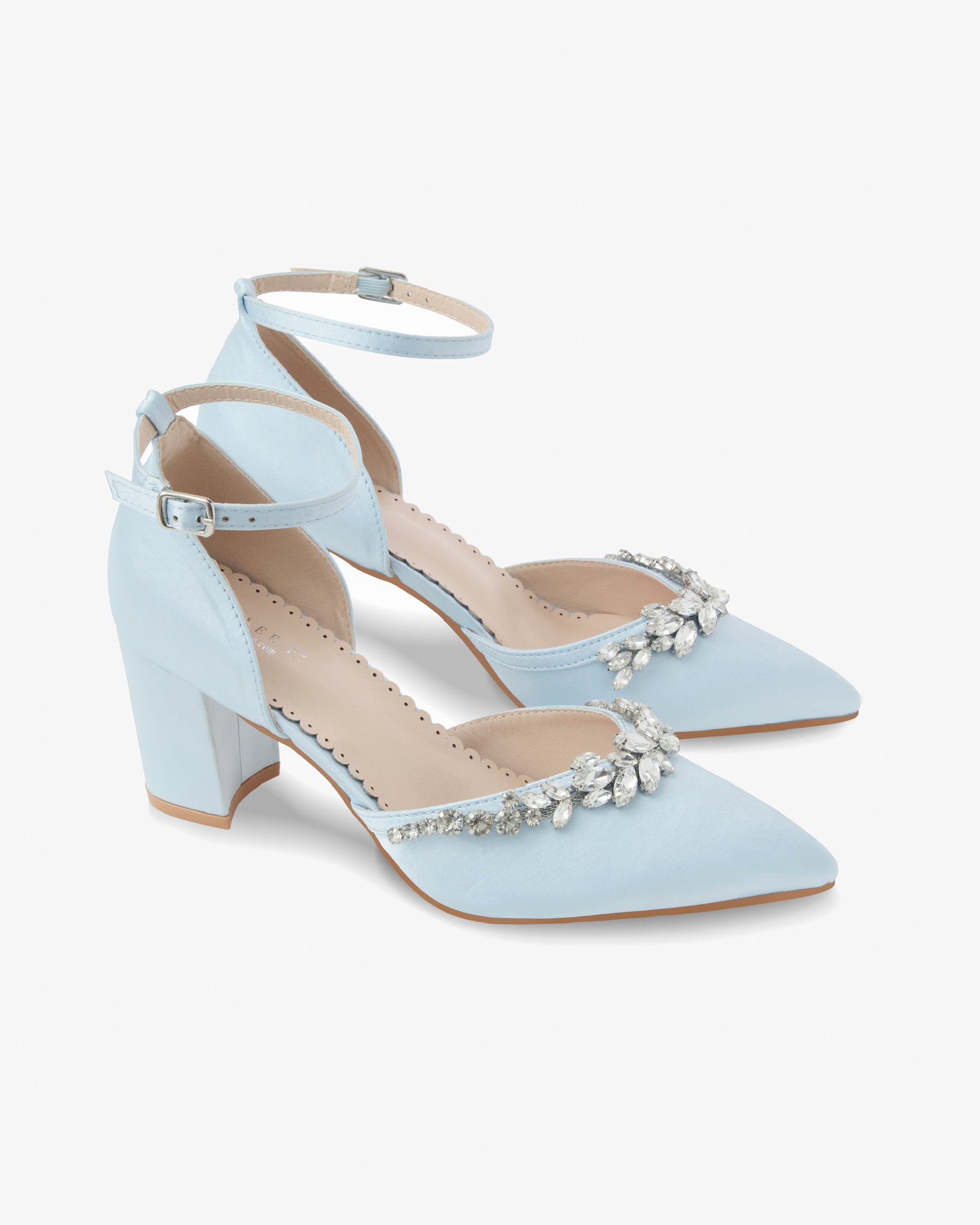 Marquise Rhinestone Block Heel Wedding Shoes, Bridal, Something Blue Marquise Rhinestone Block Heel Wedding Shoes, Bridal, Something Blue