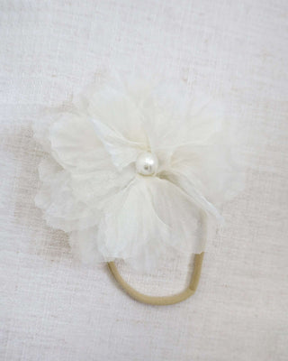 Large Ophelia Flower Baby Headband with Pearl