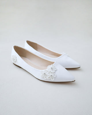 Wedding Flats with All Pearls Chassia Flowers