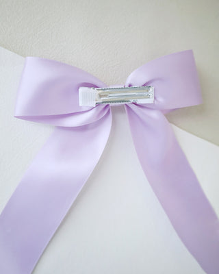 Long Tail Satin Hair Bows for GirlsHair Clips