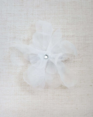 Ophelia Flower Hair Clip with Rhinestone