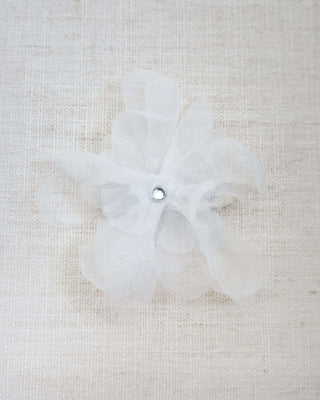 Ophelia Flower Hair Clip with Rhinestone