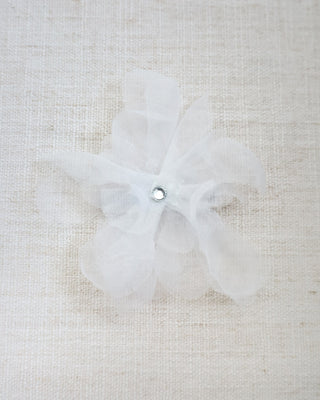 Ophelia Flower Hair Clip with Rhinestone