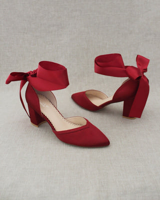 burgundy women shoes