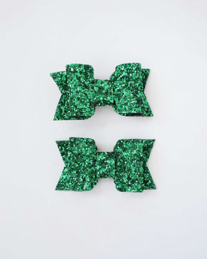 Green Rock Glitter Hair Clip or Shoe Clip