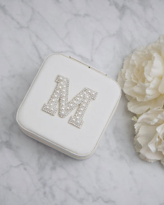 Pearl Monogrammed Jewelry Box