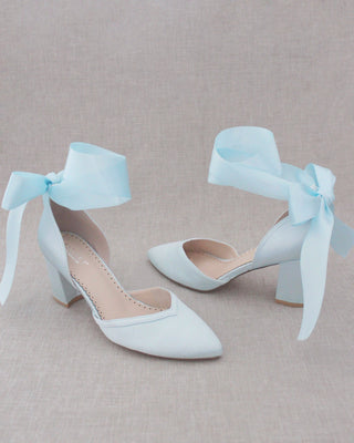 light blue wedding shoes