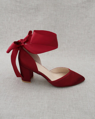 burgundy women shoes