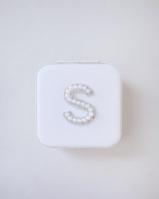 Pearl Monogrammed Jewelry Box