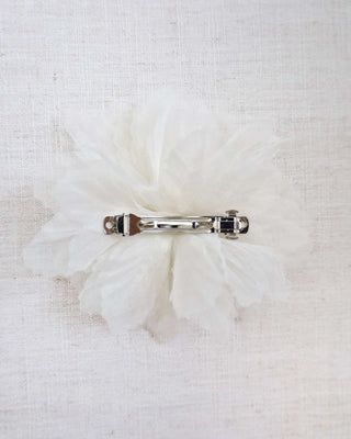 Large Ophelia Flower Hair Barrette with PearlHair Clips