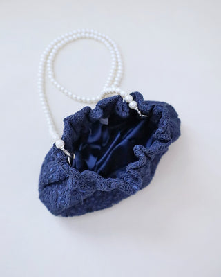 Cleo Pearl Lace Mini PouchClutch