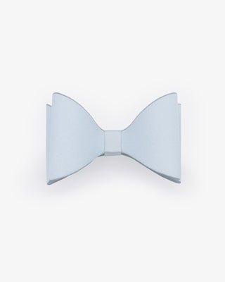 Light Blue Satin Tuxie Bow Barrette, Bridal Hair Accessory, Bridesmaid Gift, Wedding Clip