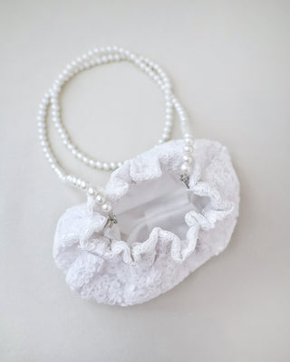 Cleo Pearl Lace Mini PouchClutch