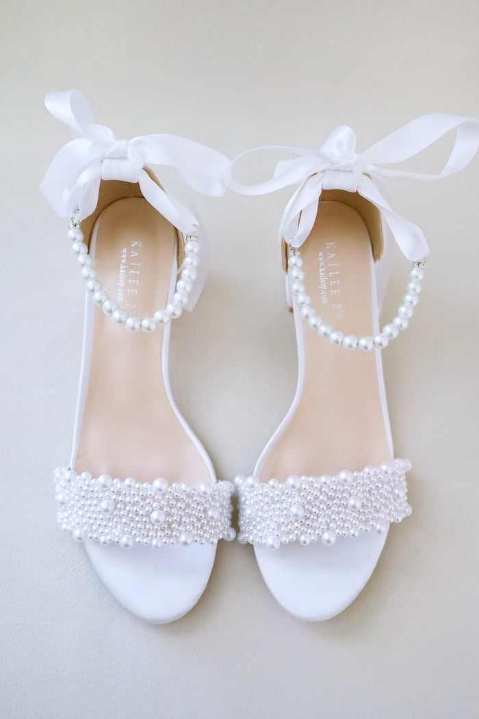 bridesmaid shoes block heel