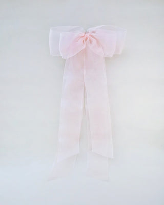 Oversized Organza Long Tail Bow