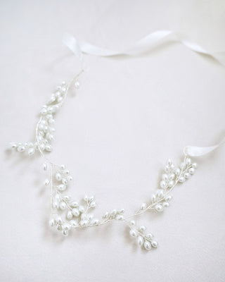 Pearl Leaves Vine BranchHeadbands
