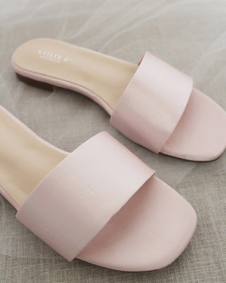 Pink Satin Women Sandals
