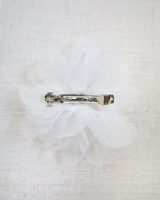 Large Ophelia Flower Hair Barrette with Rhinestone