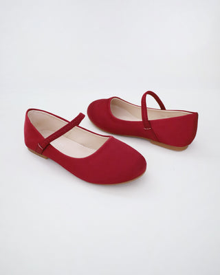 Satin Mary Jane Flats