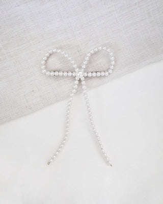 Alfie Pearls Bow Barrette