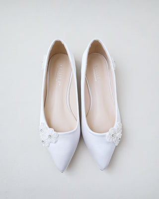 Wedding Flats with All Pearls Chassia Flowers