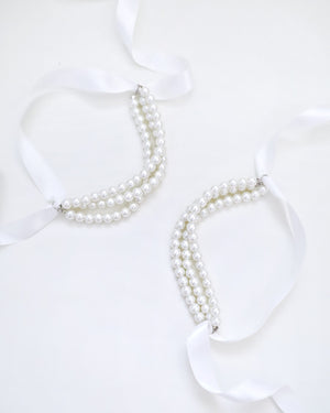 Trinity Pearls Ankle Straps