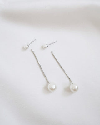 Pearl Duo Drop Earring