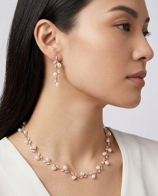 Whispering Pearl Flowers Jewelry SetJewelry