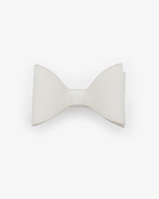 Ivory Satin Tuxie Bow Barrette, Bridal Hair Accessory, Bridesmaid Gift, Wedding Clip