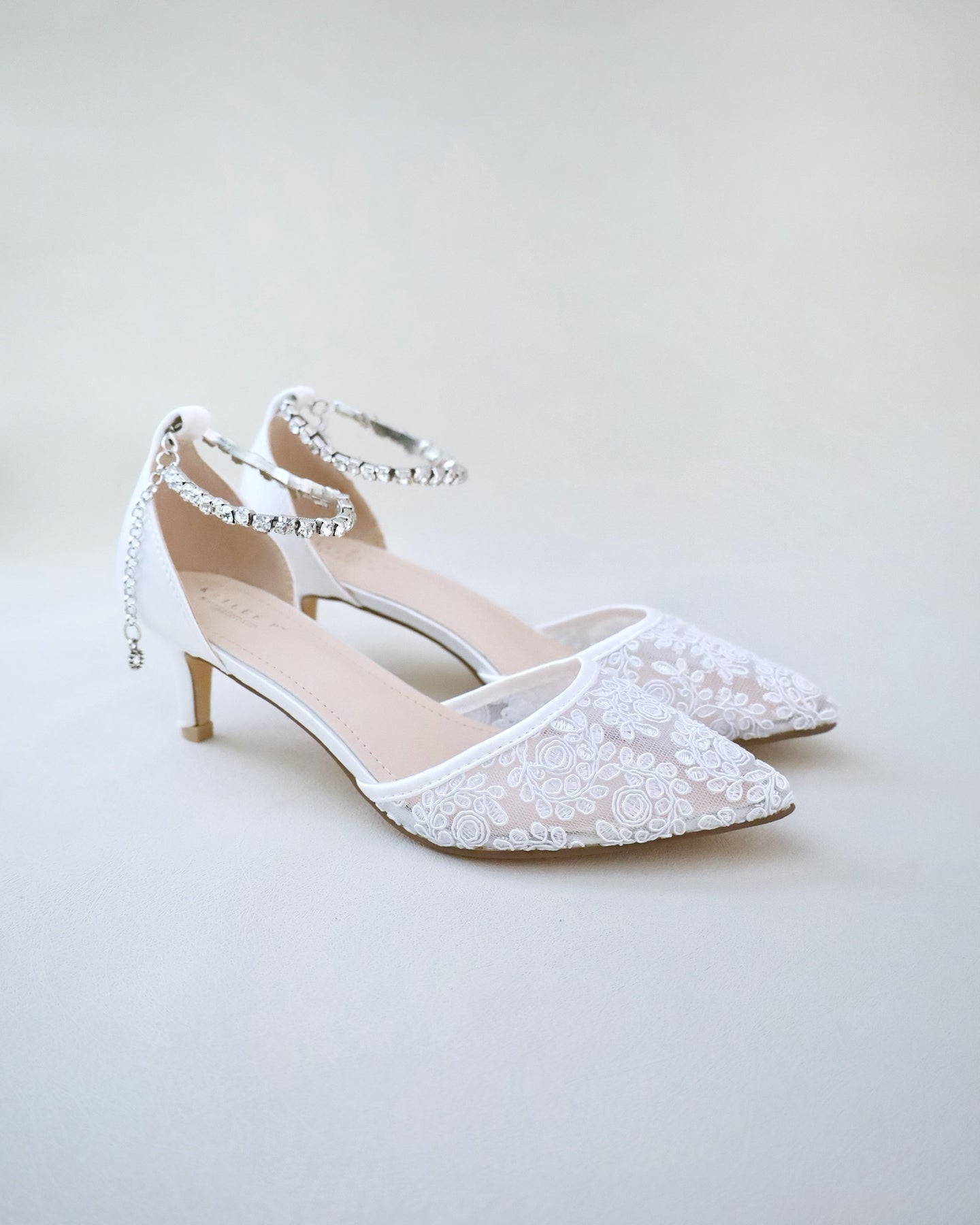 Ivory Court Shoes Low Heel | Low Heel Blush Pink Wedding Shoes – Phoenix  England