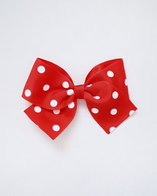 Black Rock Glitter Mary Jane with Red Polka Dot Grosgrain Bow
