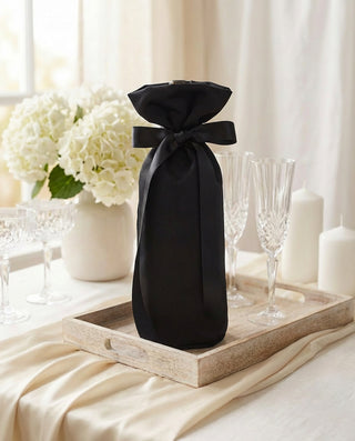 Satin Wedding Wine BagWine Bag