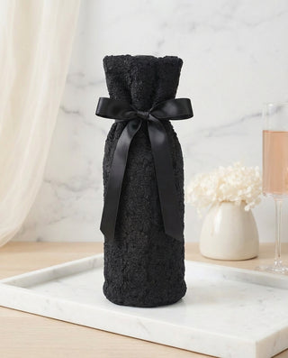 Crochet Lace Wedding Wine Bag