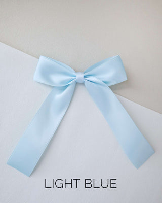 Long Tail Satin Hair Bows for GirlsHair Clips