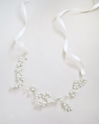 Pearl Leaves Vine BranchHeadbands