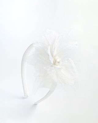 Large Ophelia Flower Headband with Pearl