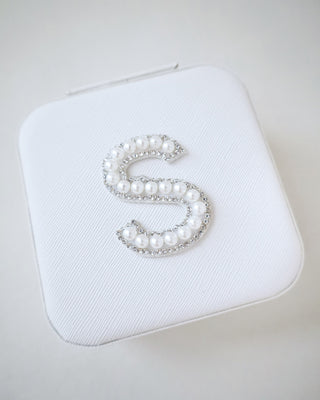 Pearl Monogrammed Jewelry Box