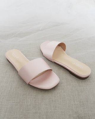 Pink Satin Women Sandals