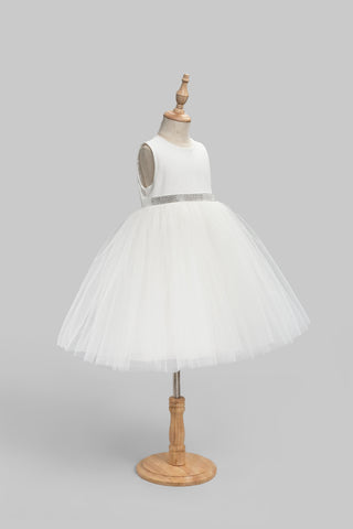 Flower Girl Dress with Rhinestones Sash