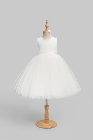 Flower Girl Dress with Chiffon and Satin Sash