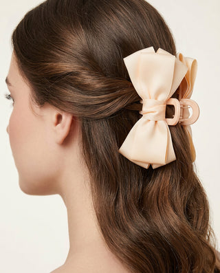 Satin Bow Claw ClipHair Clips