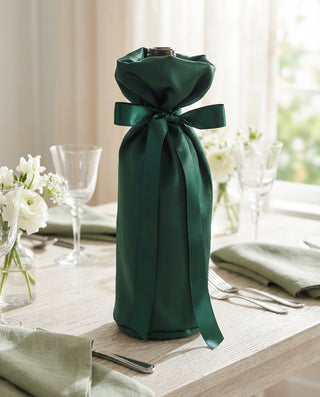 Satin Wedding Wine BagWine Bag