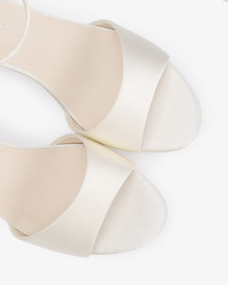 Satin Platform Block Heel Wedding SandalsWomen Shoes