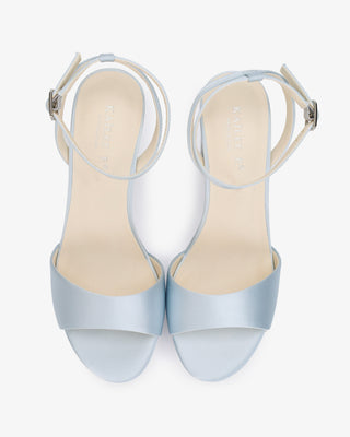 Satin Platform Block Heel Wedding SandalsWomen Shoes