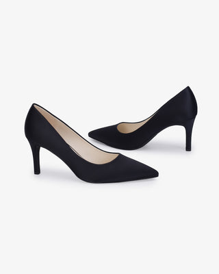 Satin Pointy Toe Evening PumpsWomen Shoes